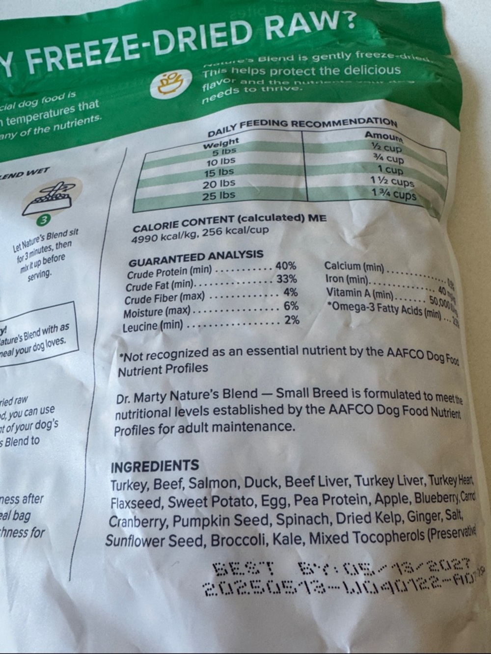 DR. MARTY Nature's Blend Biologically Balanced Nutrition Freeze-Dried Dog Food - Picture 9 of 11